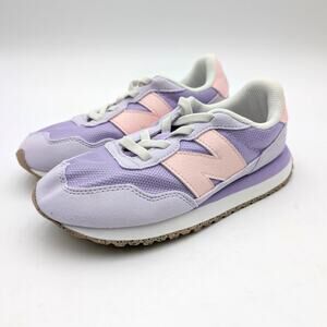 New Balance 237 Lace-Up Sneakers Kids' Lilac Glo/Shell Pink Size US1 EU32.5